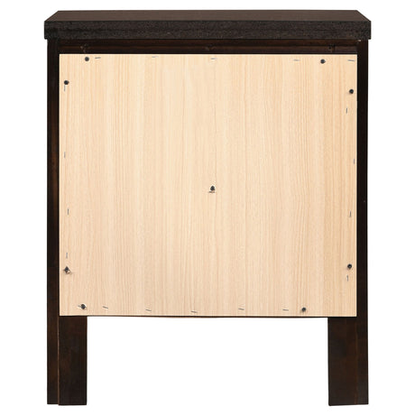 Garrett - 2 Drawer Nightstand - Cappuccino