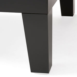 Chatham - Ottoman With Drawer Leather Storage Solution - Dark Coffee