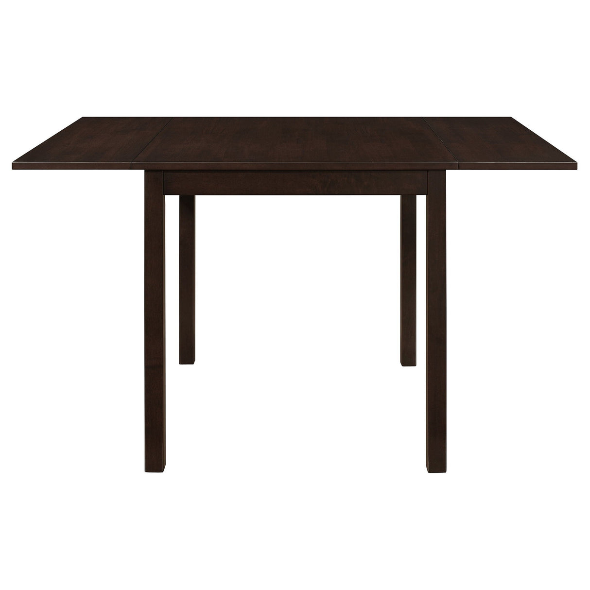 Dining Table With Drop Extension Leaf Table With Foldable Ends For Compact Spaces - Brown