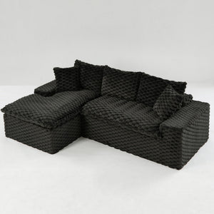 Modular Sofa, Convertible Twin Seat With Chaise Lounge