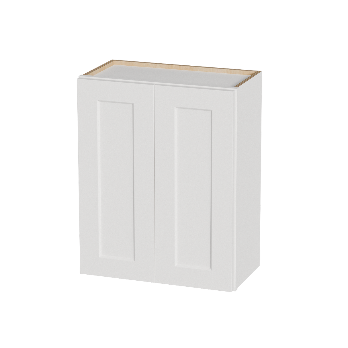 White Shaker Solid Wood Wall Cabinet with Soft-Close Doors