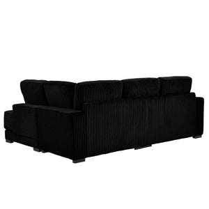 93" Sectional Sofa Couch with Reversible Chaise Lounge