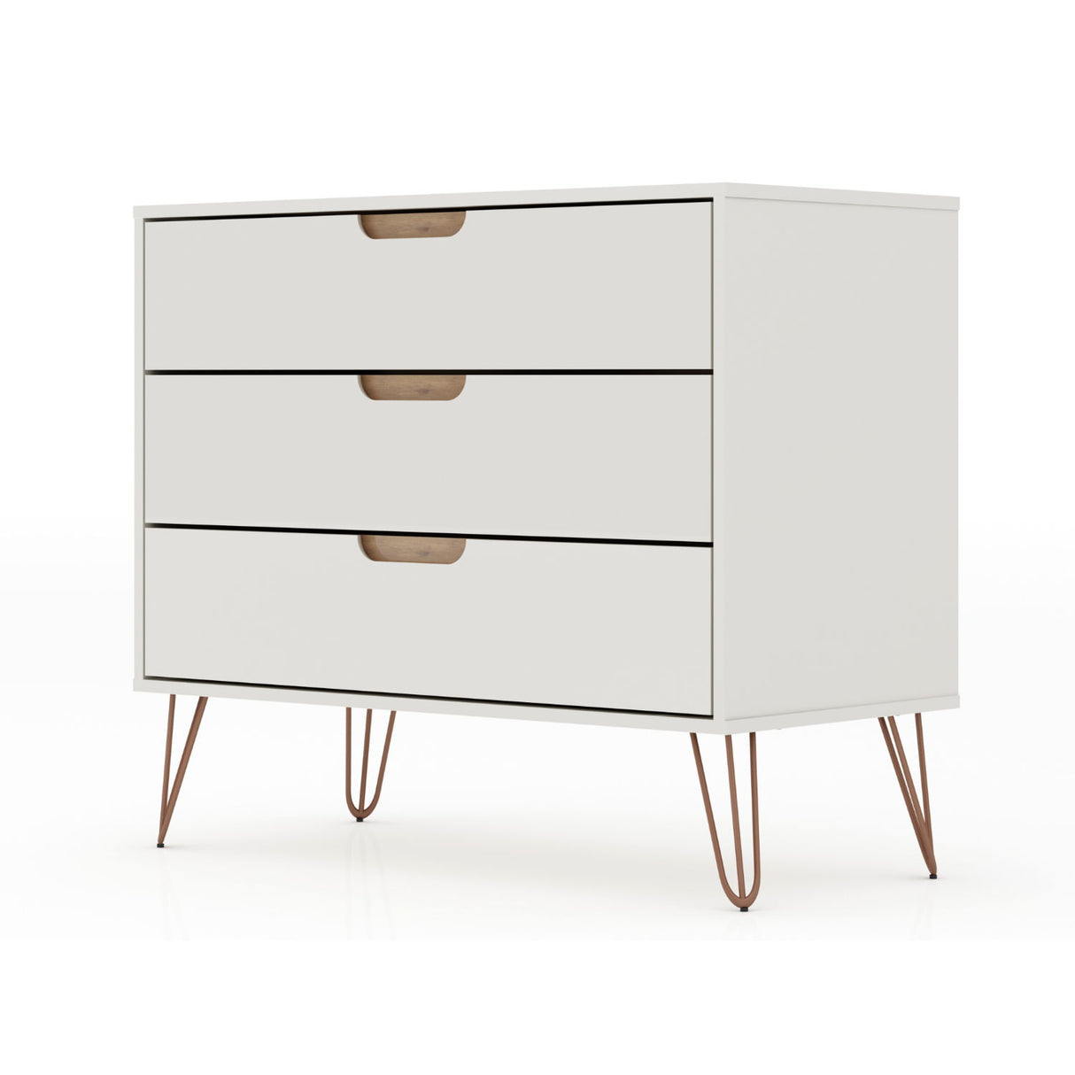 Rockefeller - 3 Drawer Dresser - Off White