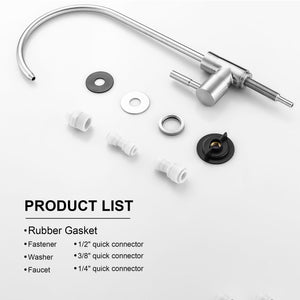 Modern Design, Lead Free Drinking Water Faucet - Brushed Nickel