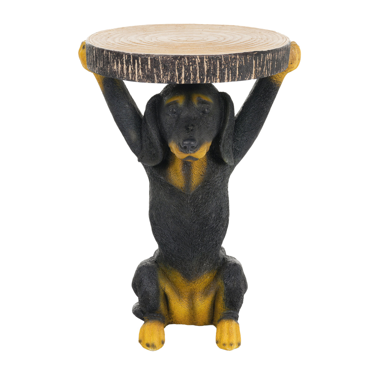 Whimsical Black Dog MGO Side Table