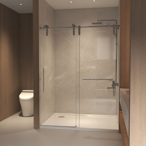 Frameless Sliding Bathtub Door With Frame