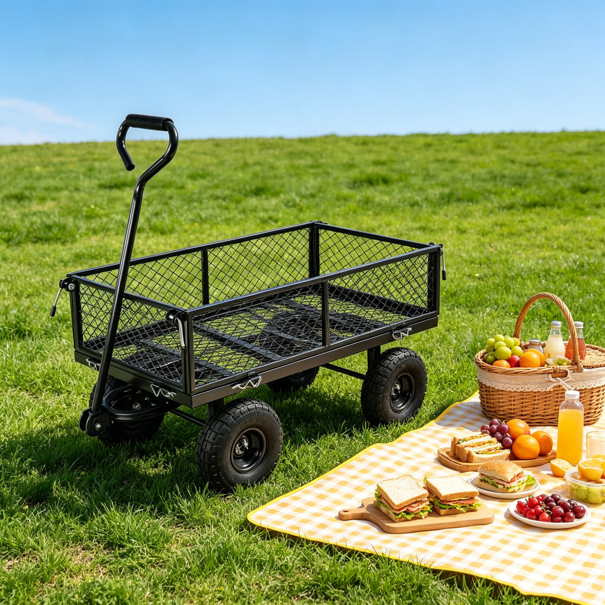 Wagon Cart Garden Cart Trucks Make It Easier to Transport Firewood