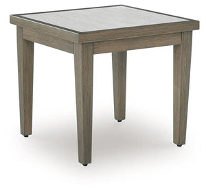Rainier Ranch - Square End Table - Brown / Beige - Best Buy Furniture