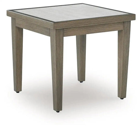 Rainier Ranch - Square End Table - Brown / Beige - Best Buy Furniture