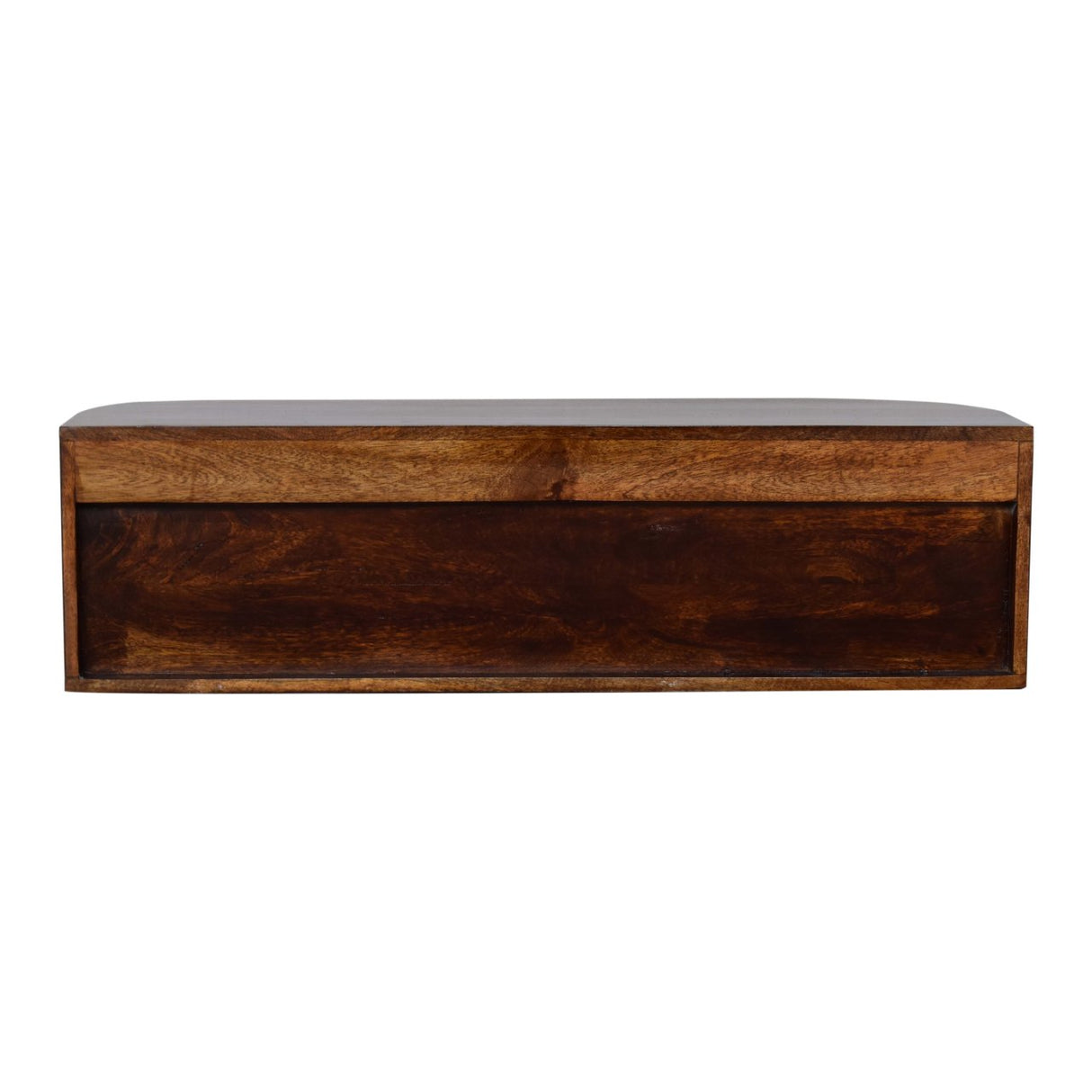 Solid Wood Chunky Chestnut Floating Bedside Table
