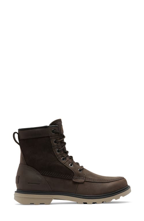 SOREL Carson Storm Waterproof Boot in Blackened Brown/Khaki , Size 11.5