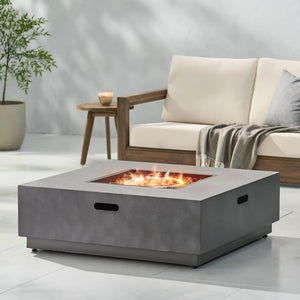 Modern Square Fire Pit With 50,000 Btu - Best Buy Furniture