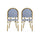 Chic French Bistro Chair With Durable Rattan And Aluminum Frame - Best Buy Furniture