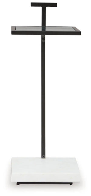 Mannill - Accent Table - Black / White
