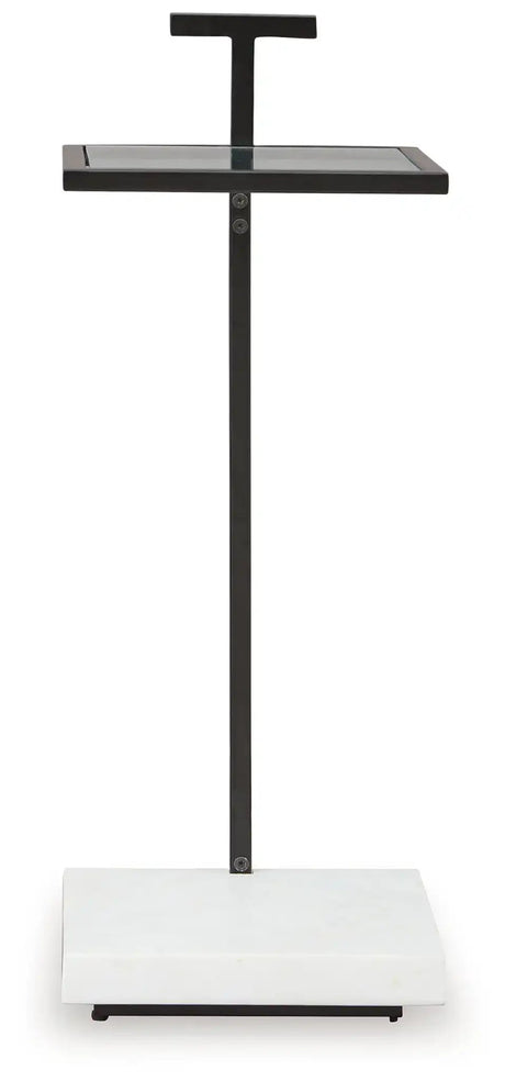 Mannill - Accent Table - Black / White
