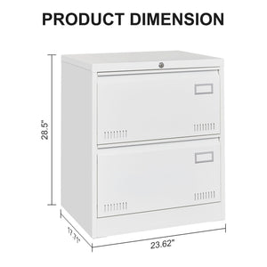 Filing Cabinet Lateral File Cabinet 3 Drawer, Locking Metal File Cabinets Three Drawer, Office Filing Cabinet With Lock Drawers For Home Office