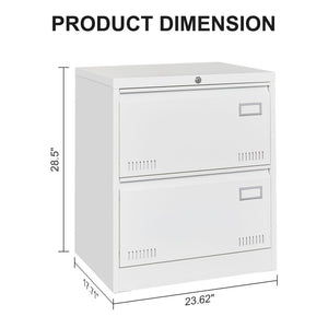 Filing Cabinet Lateral File Cabinet 3 Drawer, Locking Metal File Cabinets Three Drawer, Office Filing Cabinet With Lock Drawers For Home Office