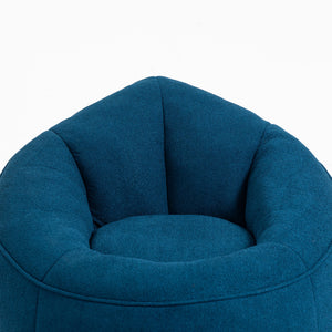 Bedding Bean Bag Sofa Chair High Pressure Foam With Footrest