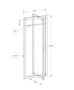 Coat Rack, Hall Tree, Free Standing, Hanging Bar, Entryway, For Contemporary & Modern - White - Best Buy Furniture