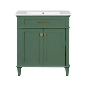 Bathroom Vanity With Ceramic Basin, Soft Close Door And Adjustable Shelves