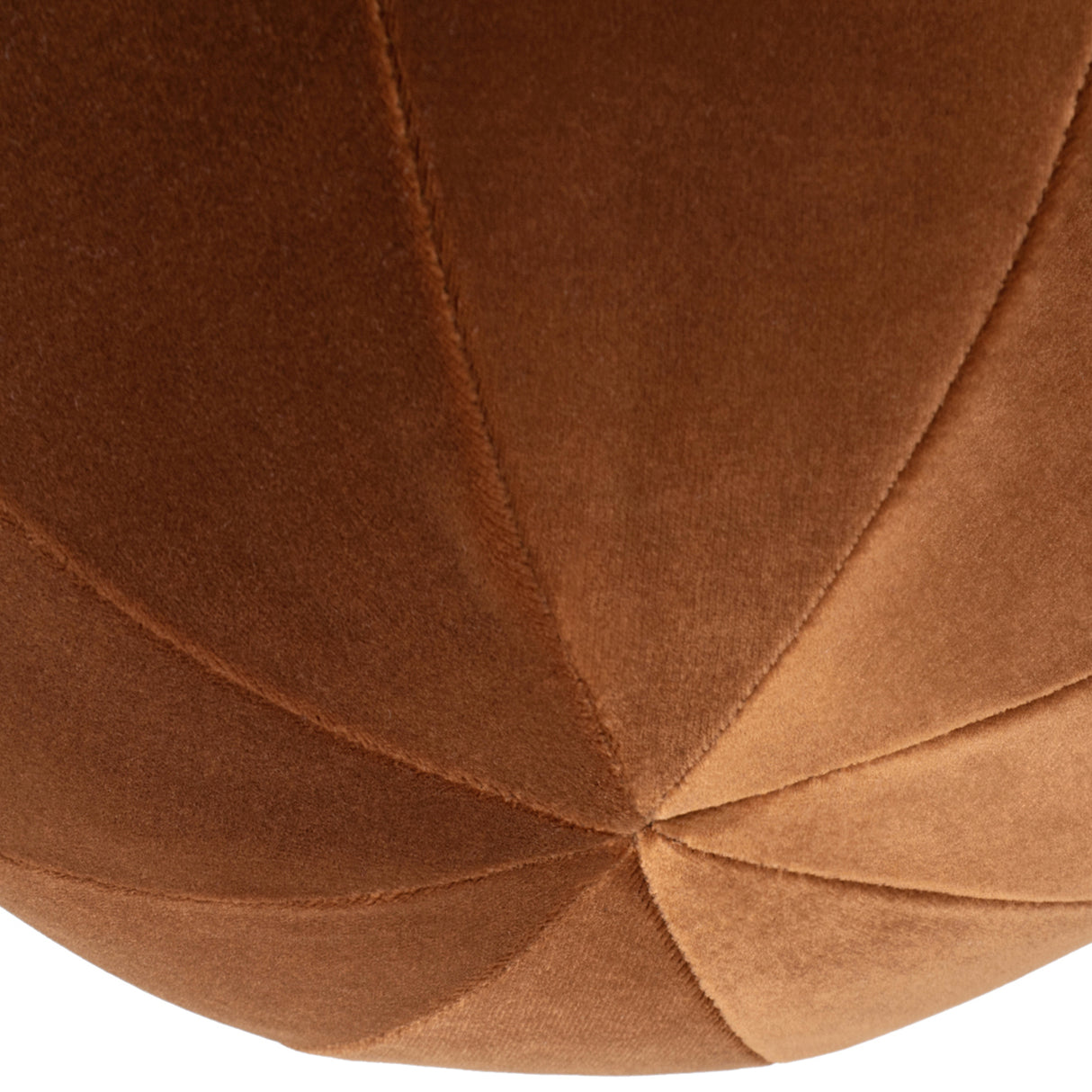 Luna 12" Round Sphere Accent Ball Throw Pillow - Burnt