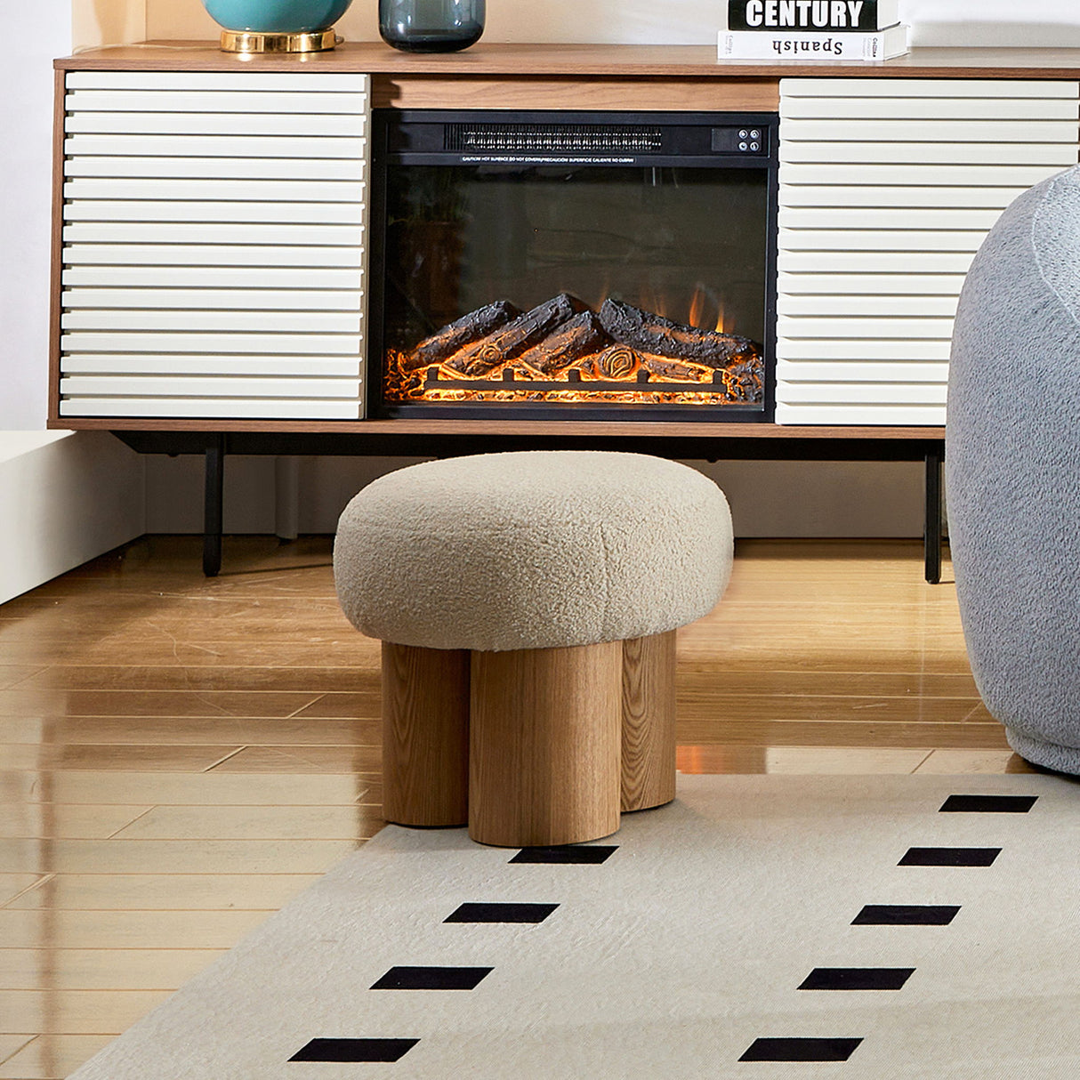 Versatile Mushroom Stool With Cushion
