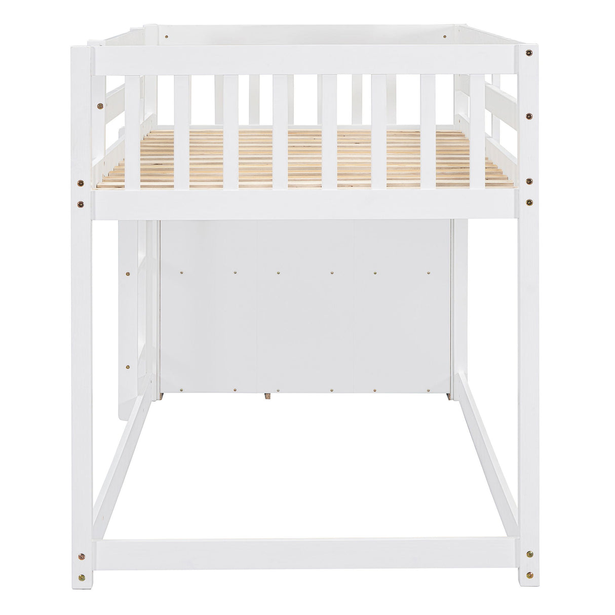 Bunk Bed With 4 Drawers And 3 Shelves