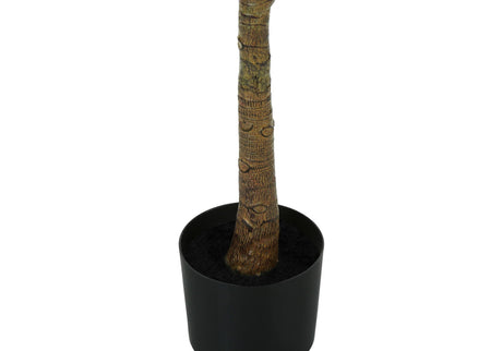 47" Tall, Artificial Plant, Fiddle Tree, Indoor, Fake, Floor, Greenery, Potted, Real Touch, Decorative - Green / Black - Best Buy Furniture