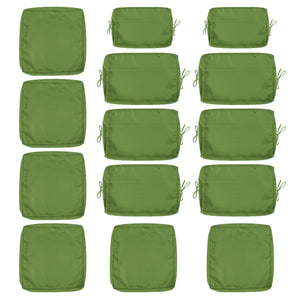 Cushion Covers For 7 Piece Wicker Sectional Sofa, 14 Pack Seat And Back Slipcovers With Zipper