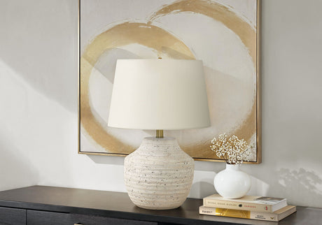 Modern Lighting, Table Lamp, Concrete - Cream - Best Buy Furniture