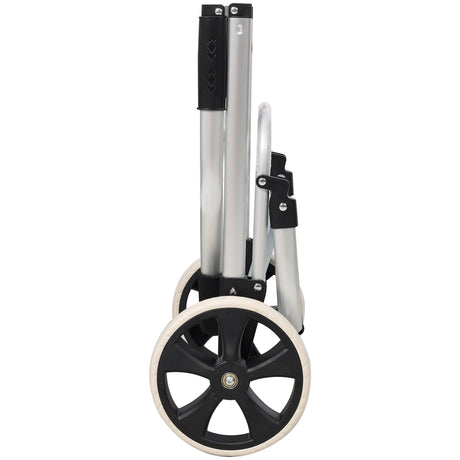 Foldable Shopping Trolley With Wheels And Waterproof Bag - Blue