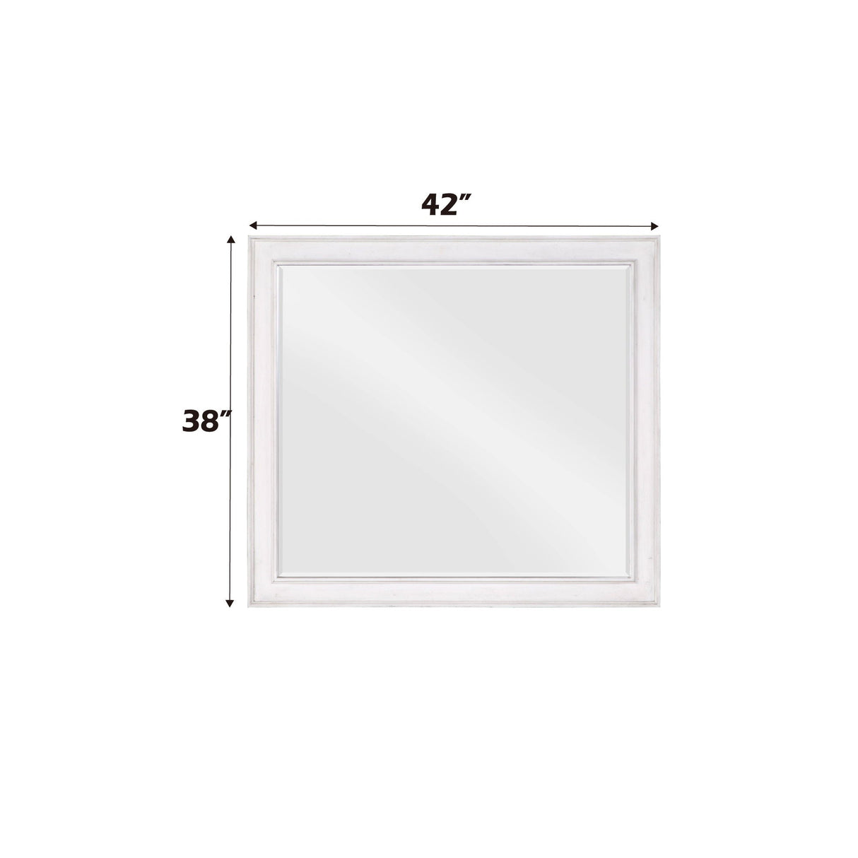 Katia - Weathered Mirror - White - Best Buy Furniture