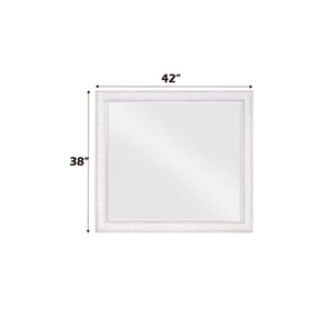 Katia - Weathered Mirror - White - Best Buy Furniture
