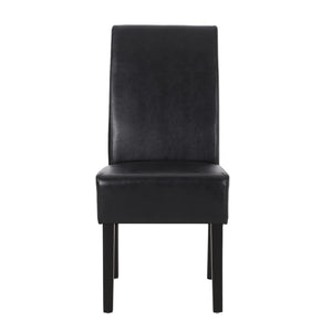 Contemporary Dining Chair With Rubberwood Legs (Set of 2)