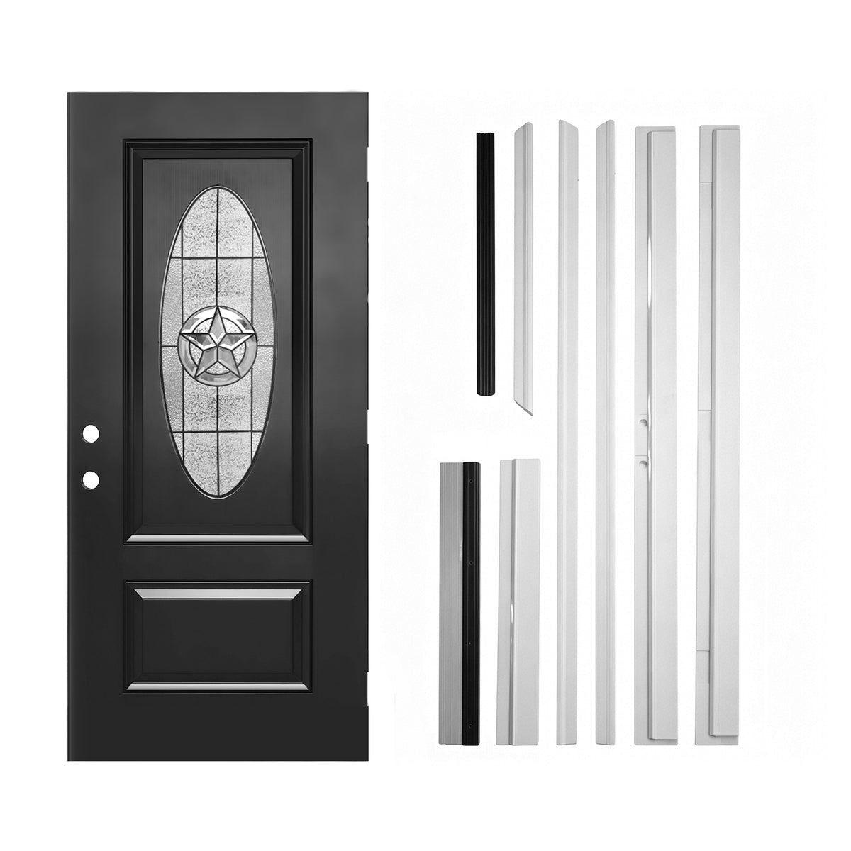 36"x80" Fiberglass Front Door