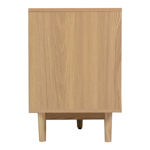 TV Stand With Doors - Natural