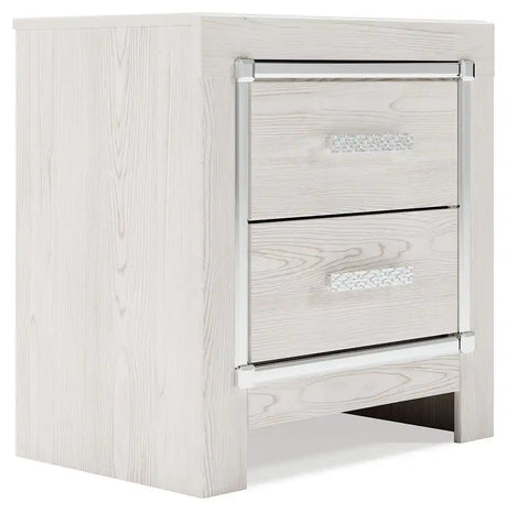 Altyra - Two Drawer Night Stand - White - Best Buy Furniture