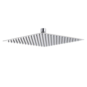 Ultra Thin Square Rainfall Shower Head Stainless Steel, Wall Or Ceiling Mount