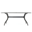 Enchantia - Outdoor Rectangular Dining Table With Weave Tabletop And Flared Legs - Copper - Best Buy Furniture