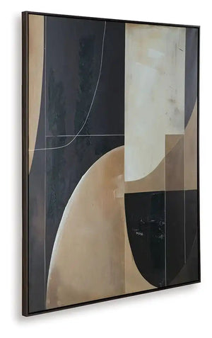 Ewanford - Wall Art - Black / Brown / Tan - Best Buy Furniture
