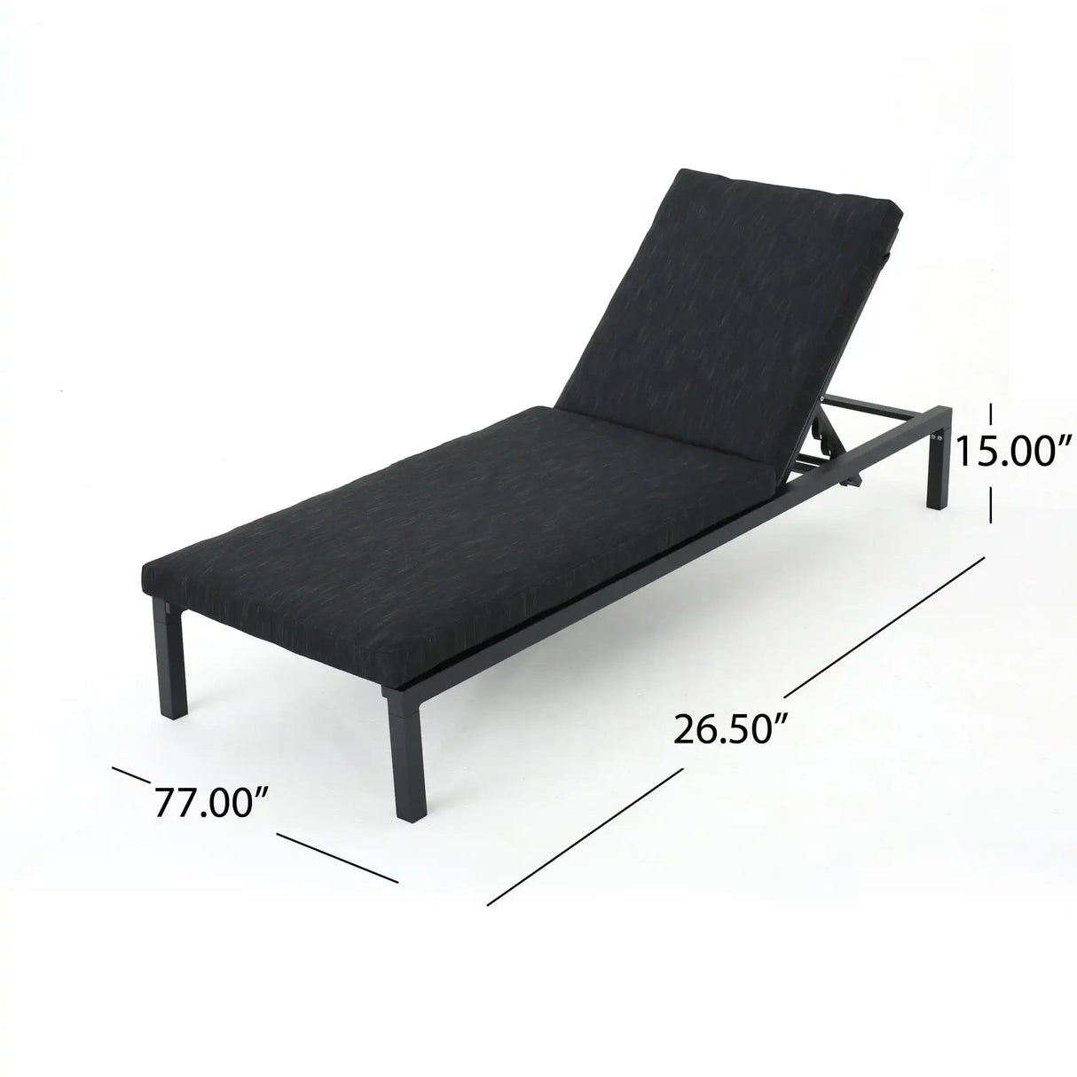 Modern Chaise Lounge With Wate Resistant Fabric Cushions - Best Buy Furniture