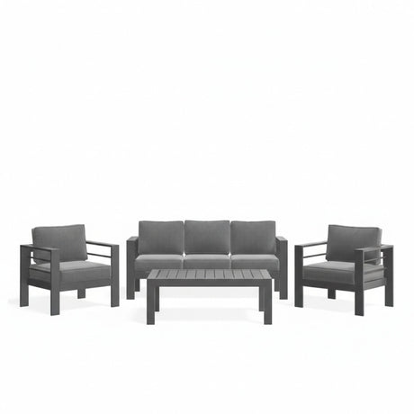 Outdoor Patio Set, All-Weather With Thick Cushions