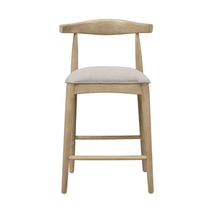Counter Stool in Pebble Fabric (Set of 2)
