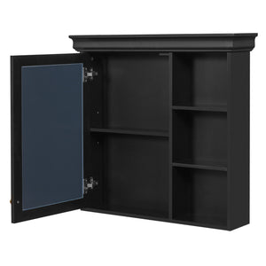 Wall Mounted Bathroom Medicine Cabinet with Mirror and Adjustable Storage
