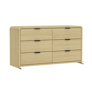 Grace - Dresser With 6 Drawers - Oak