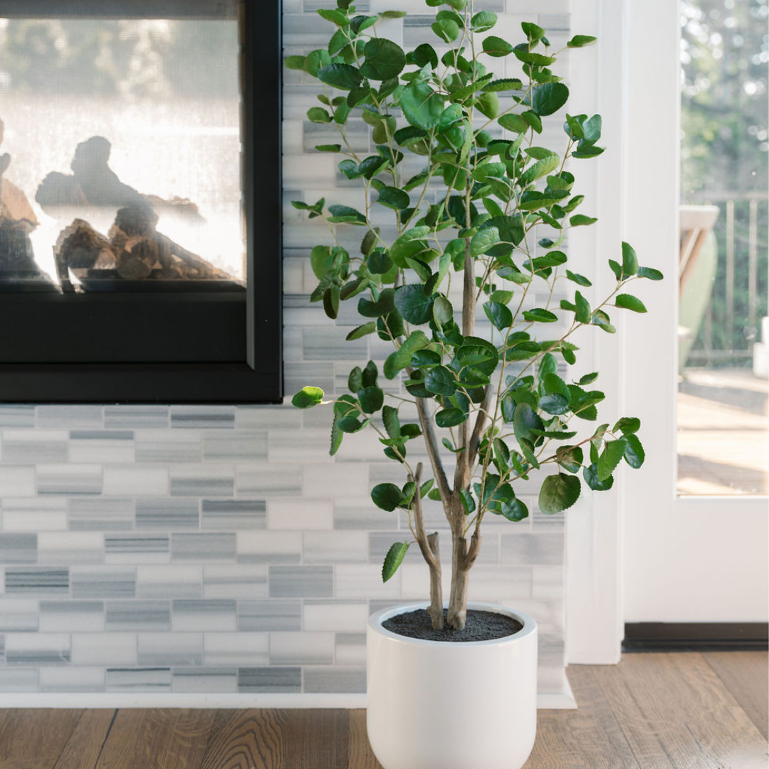 4' Faux Potted Eucalyptus Tree