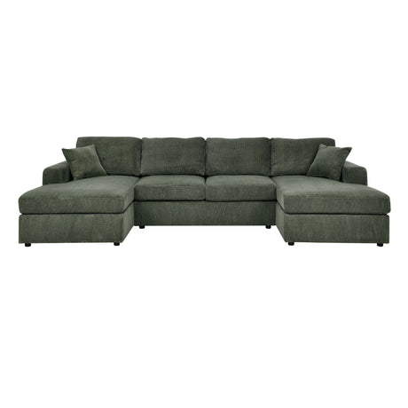 3 Piece Double Chaise Sectional Sofa