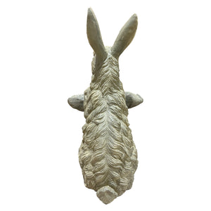 Magnesium Oxide Bunny Statue Holding Decor