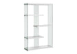 Bookshelf, Bookcase, Etagere, 5 Tier, Office, Glossy Contemporary & Modern - White - Best Buy Furniture