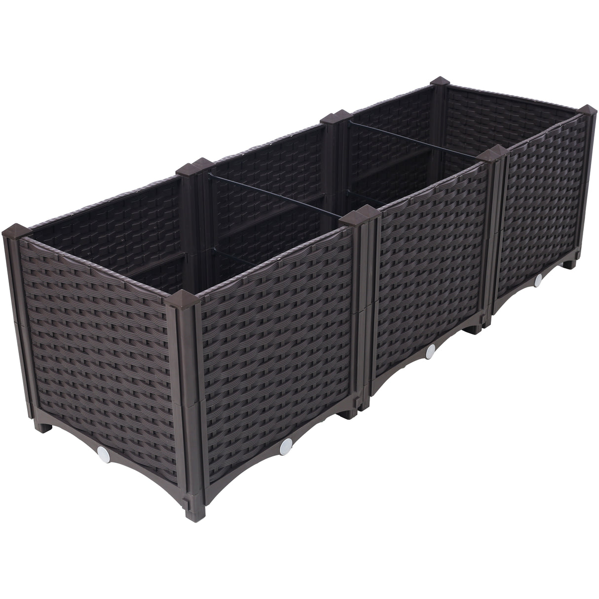 Deep Raised Garden Bed Plastic Planter Boxes